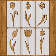 Reusable Hydrangea Stencil Set for DIY Crafts