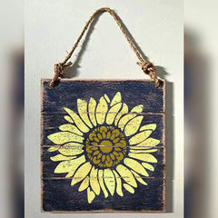 sunflower stencil for painting on fabric paper and walls