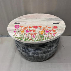 wildflower stencil template for farmhouse style DIY decor