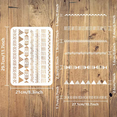pet stencil for acrylic border painting