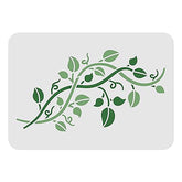 vine leaves stencil