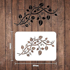 botanical stencil plastic