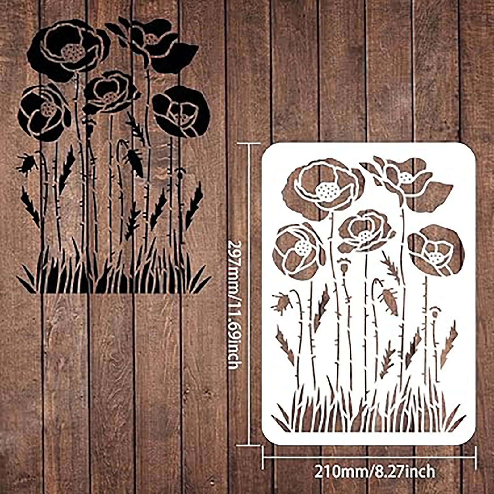wildflower stencil