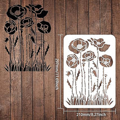 wildflower stencil