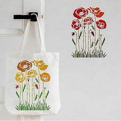 flower border stencil