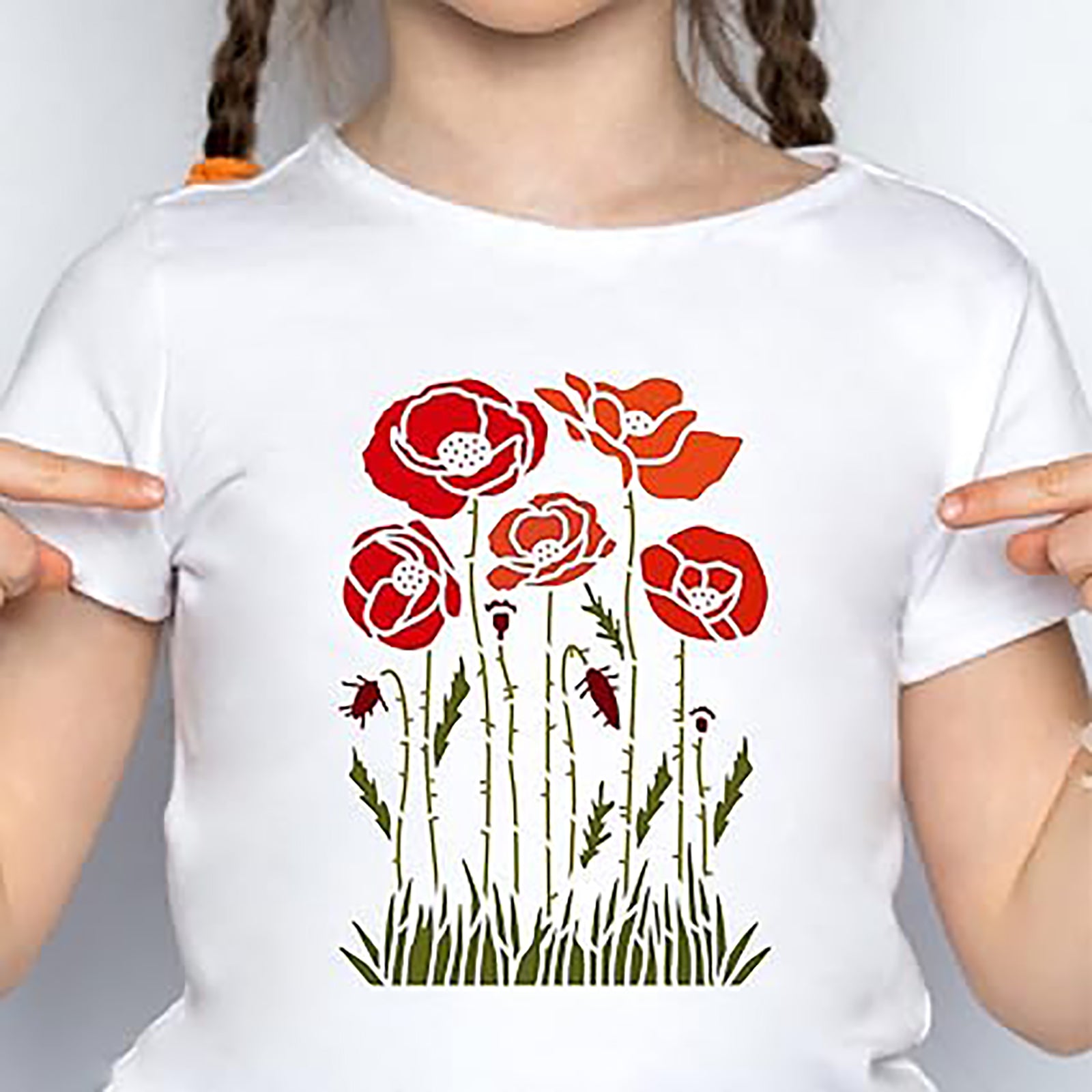 DIY flower stencil