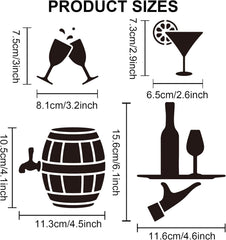 bottle painting stencil