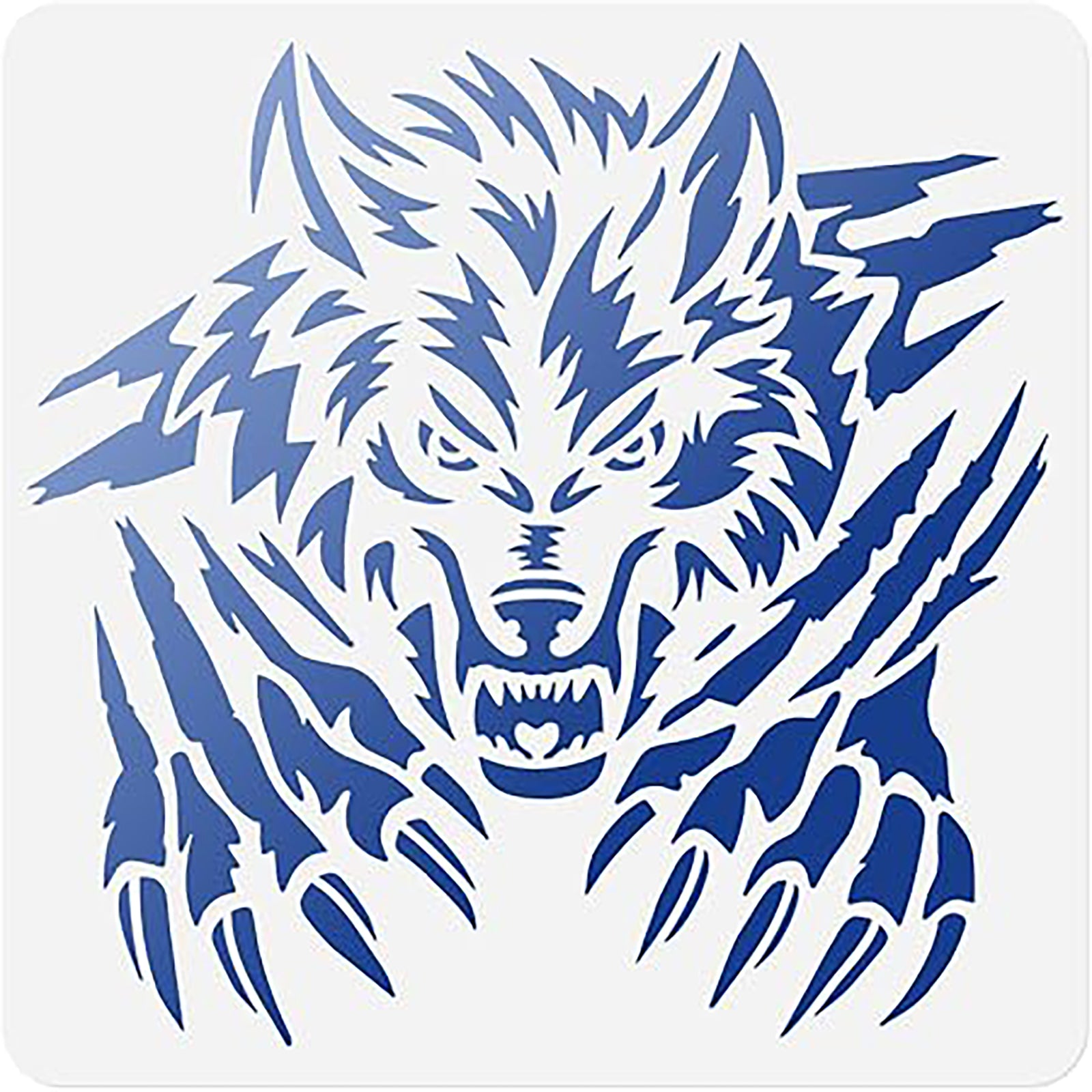wolf stencil diy