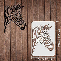 zebra painting stencil