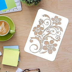 orchid flower stencil