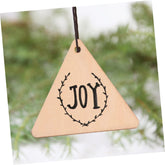 triangle wooden cutouts with hole for DIY crafts