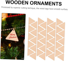 triangle wood cutouts for classroom art and craft activities