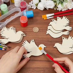 painting wood cutouts