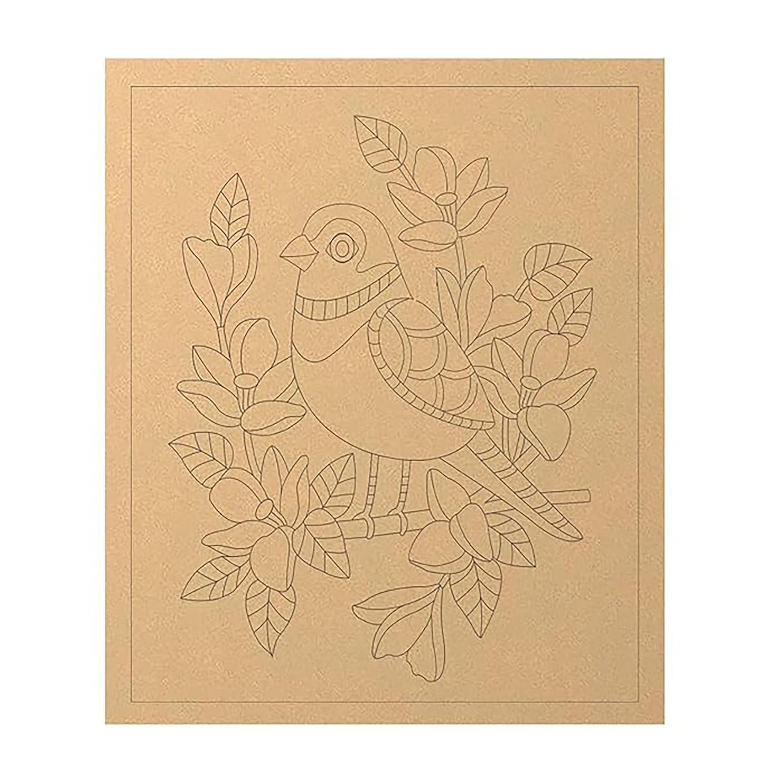 bird design mdf cutout for diy art