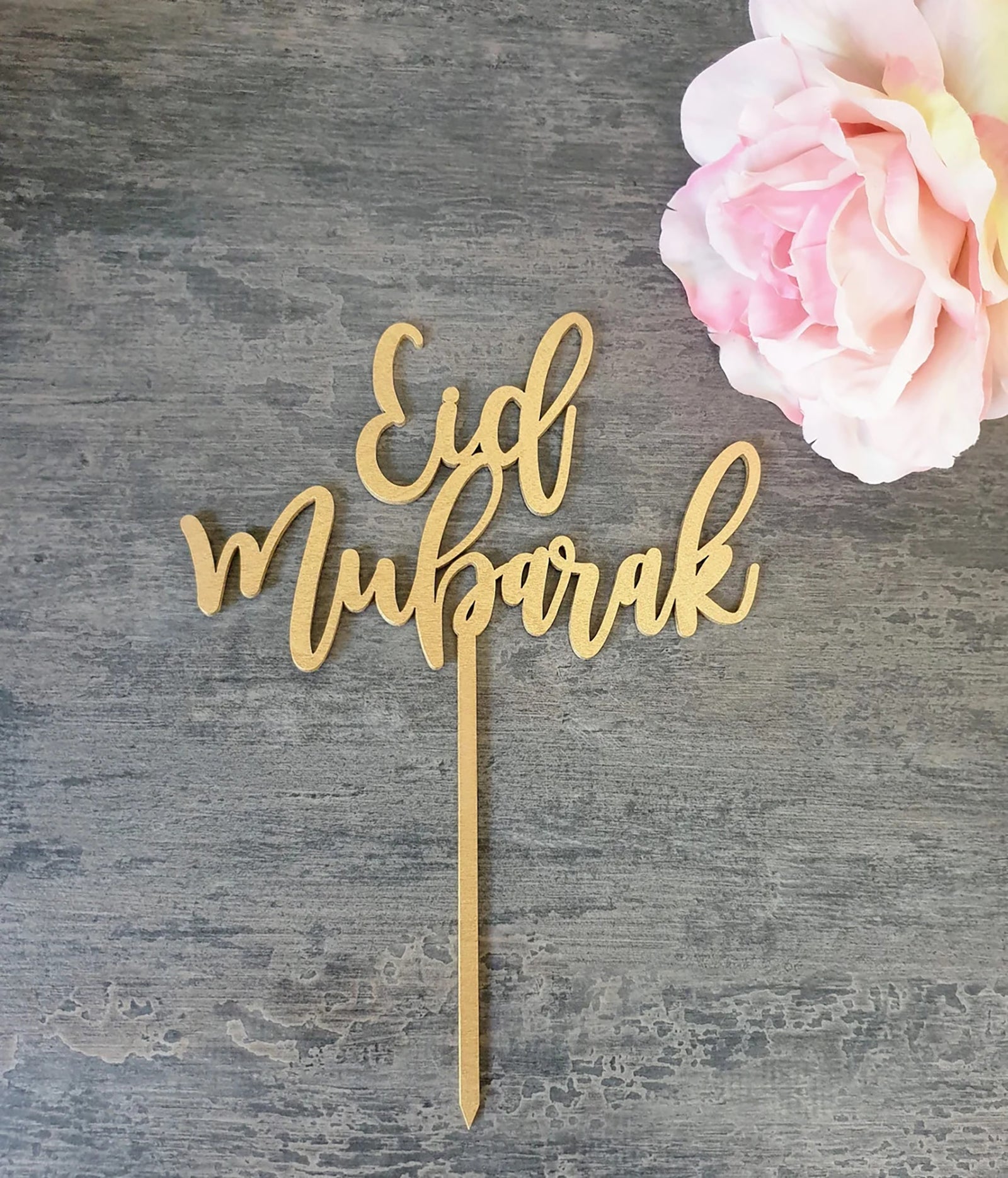 custom name eid cake topper