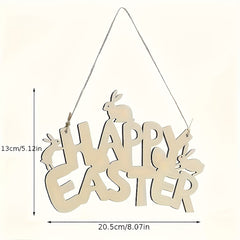 unfinished easter wood shape