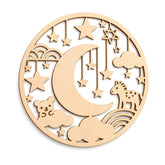 moon and stars wall decor