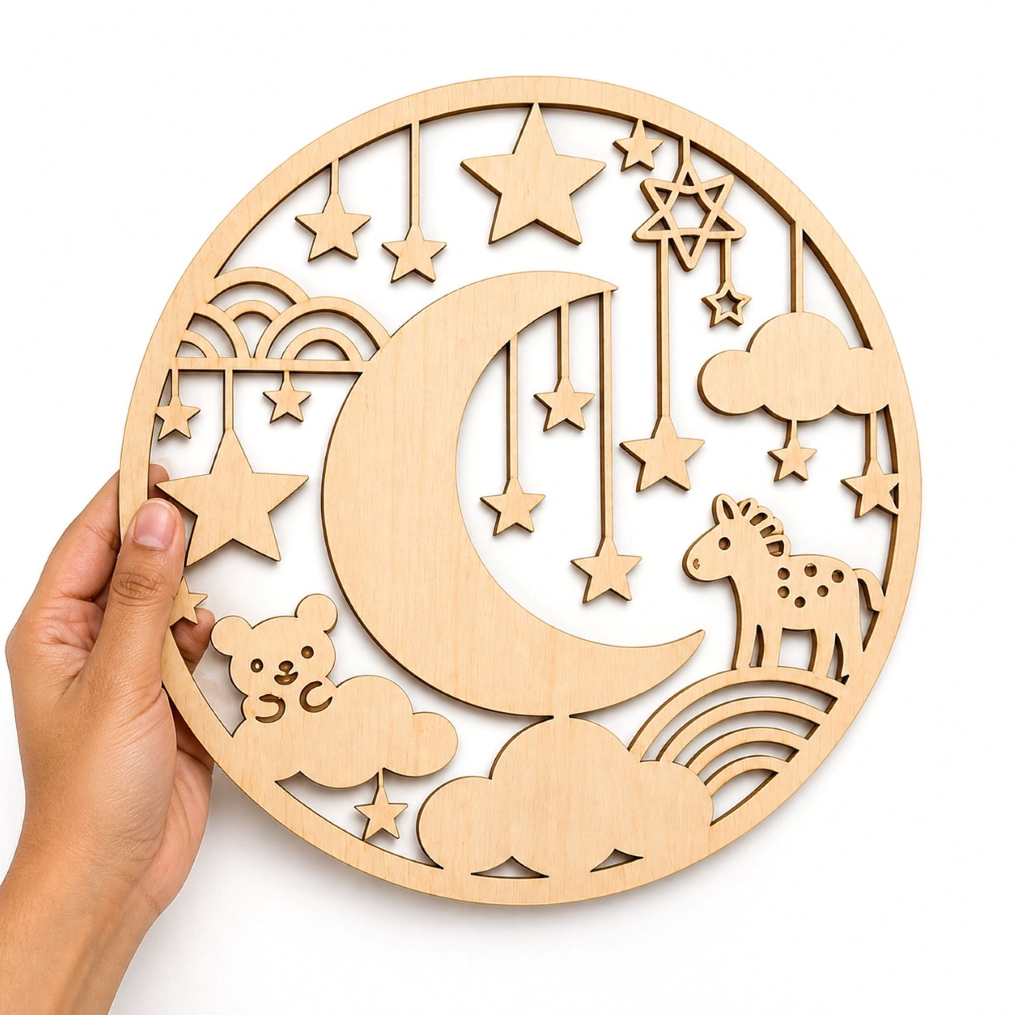 moon and star hanging