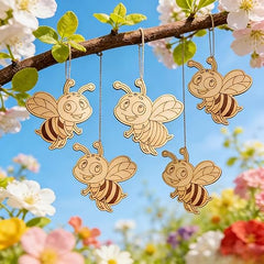 bee wooden cutout