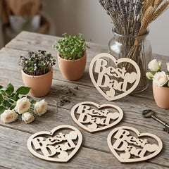 unfinished wooden ornament blank for diy crafts