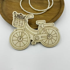 bicycle wooden cutout for diy decoration