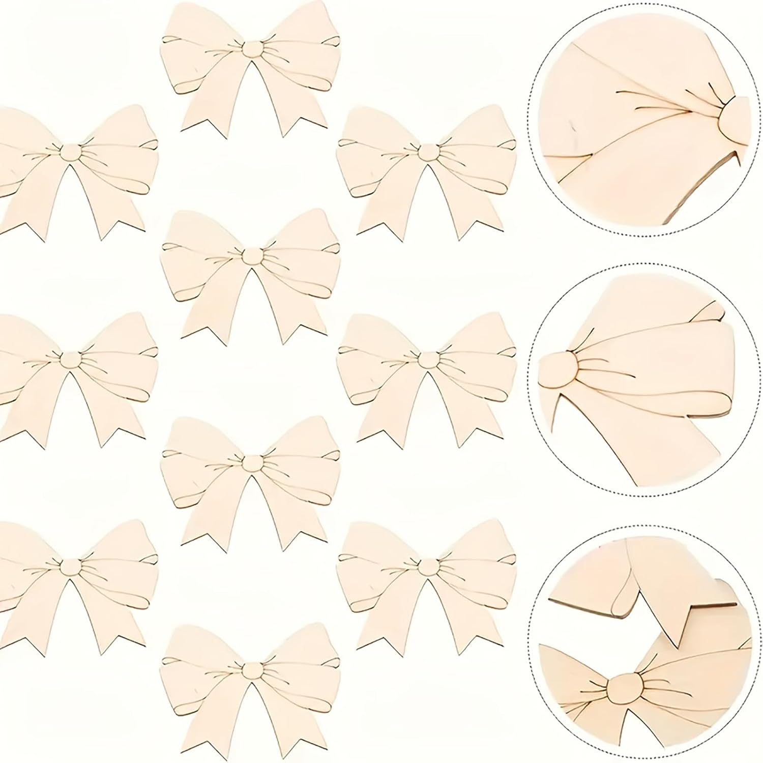 bow wood cutouts for wall hanging
