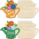 wooden flower cutouts