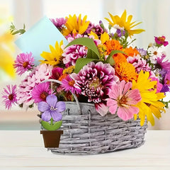 Cliths 10 Pcs Wooden Flower Pot Cutouts for DIY Craft Painting Projects Home Garden Decor