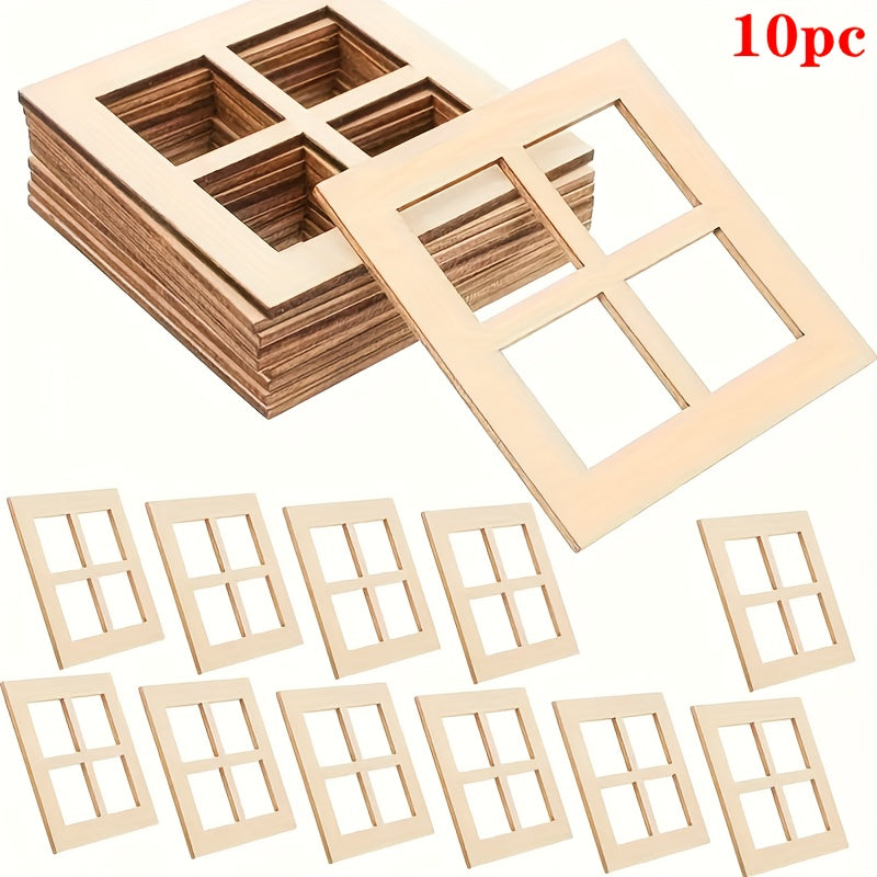 Wooden Window Craft Cutouts