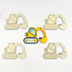wooden machine shapes for craft projects