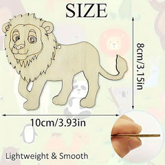 unfinished lion wood blanks