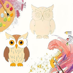 unfinished owl wood shapes