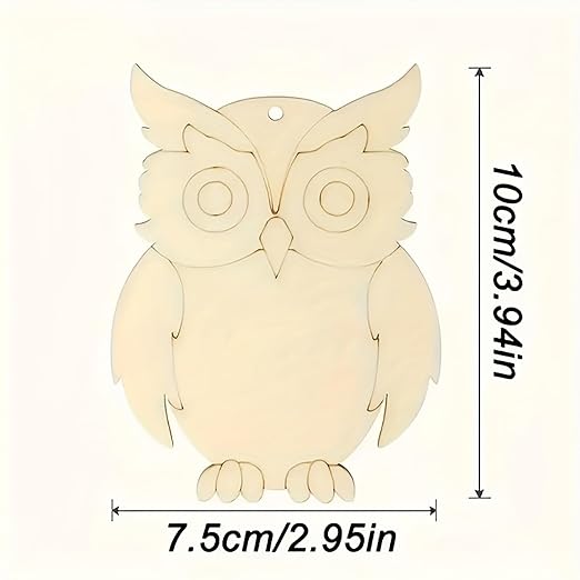 pine mdf owl craft base