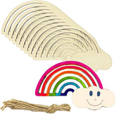 wooden rainbow cutouts