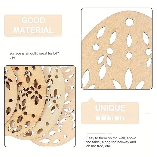 wooden egg hanging ornaments