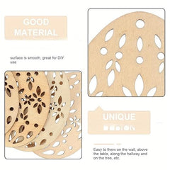 wooden egg hanging ornaments