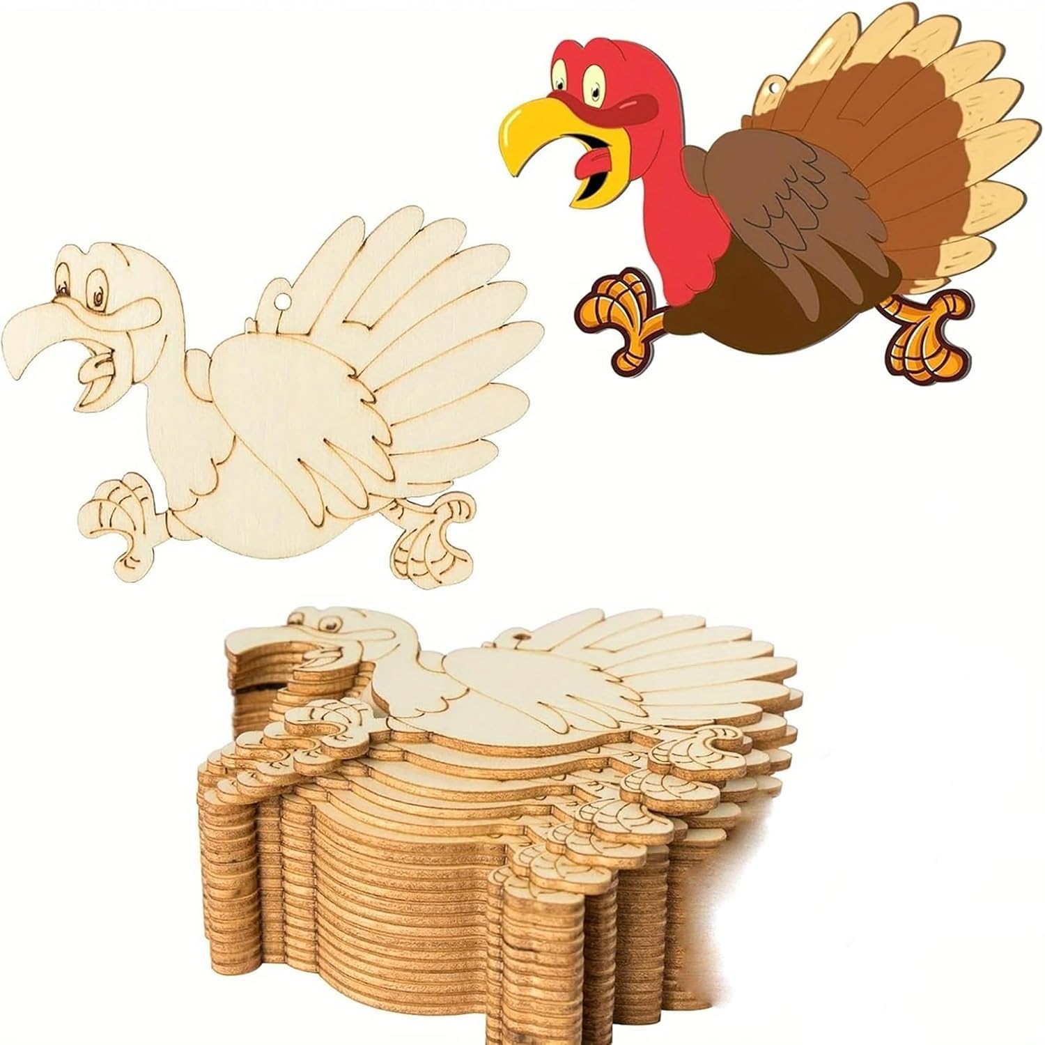 turkey shape mdf cutout for diy art