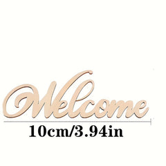 rustic wooden welcome sign decorations
