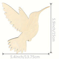 wooden bird hanging decorations