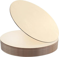 Circle Shape Pine MDF DIY Art & Craft Base 2.7 mm Thick Wooden Hanging Cutouts for Painting & Decoration Cliths