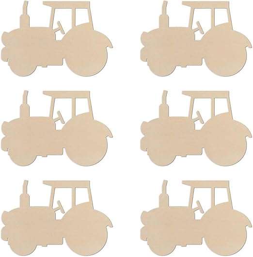 tractor wooden cutouts for painting