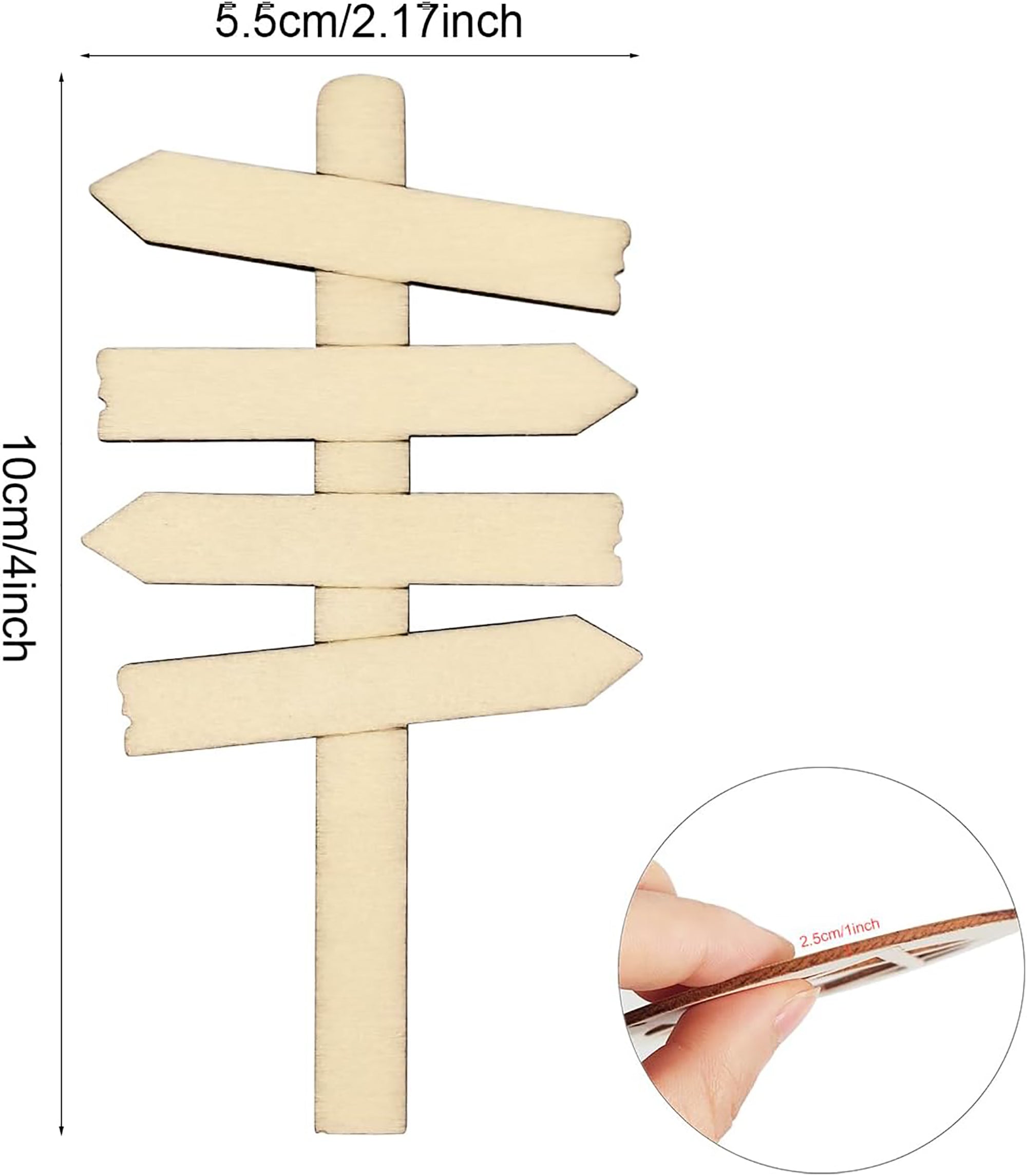 mdf arrow sign cutout for resin art projects