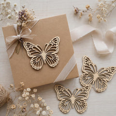 wooden butterfly ornament blank for diy craft projects