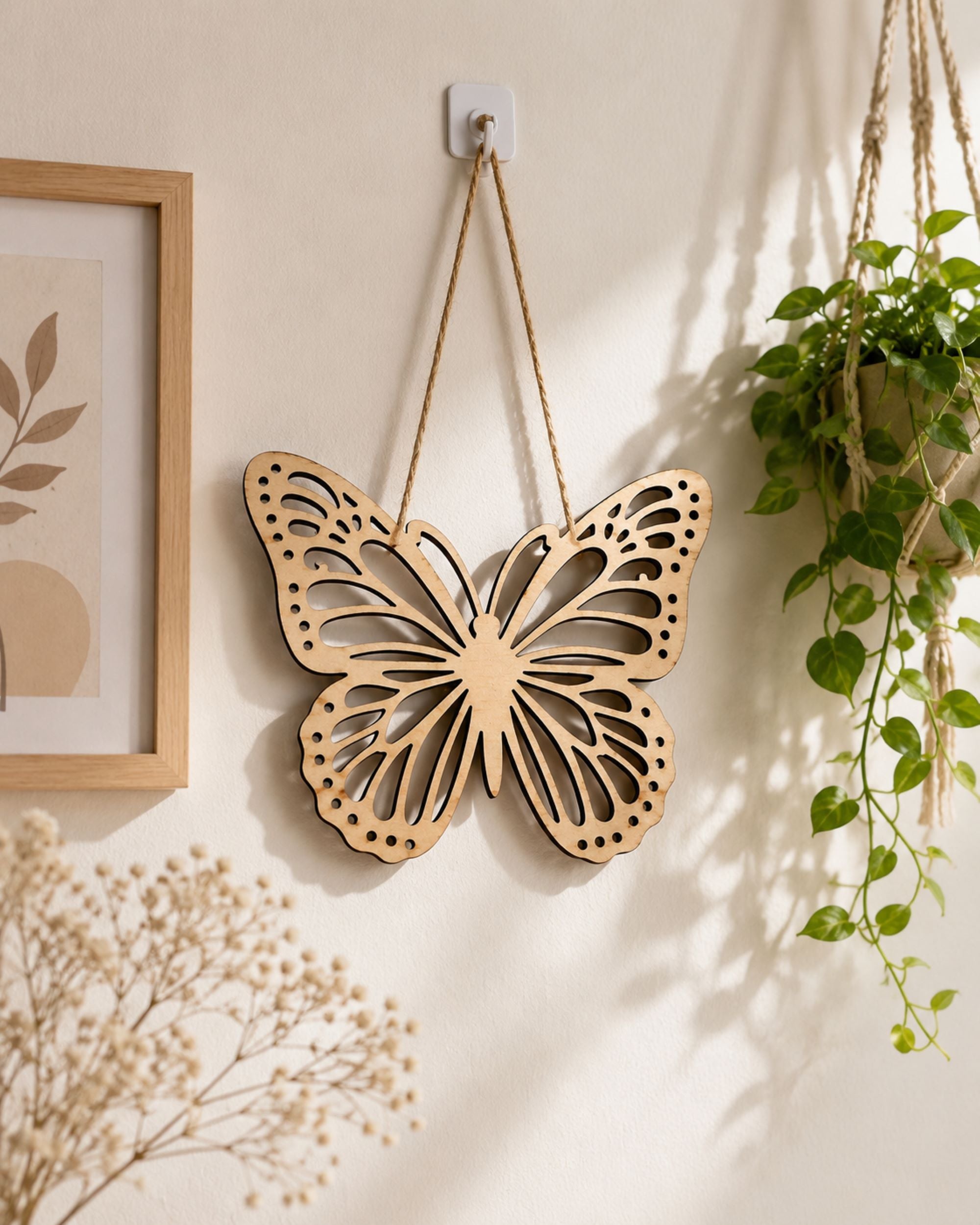 butterfly wood craft base for students and artists