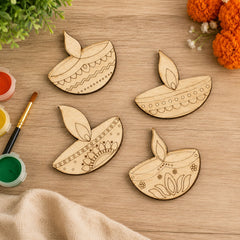 mdf diya shapes for colouring