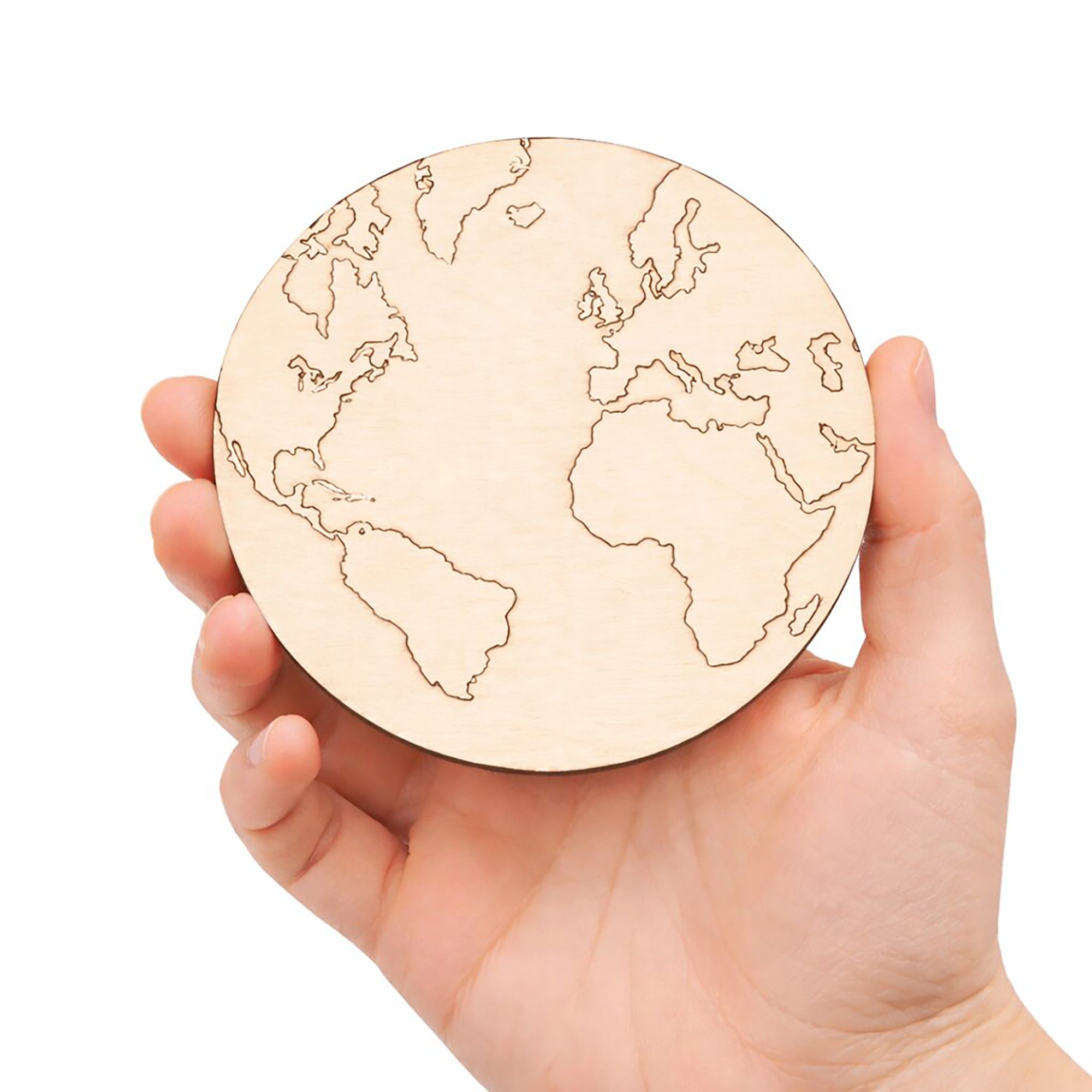 mdf globe shape for educational craft
