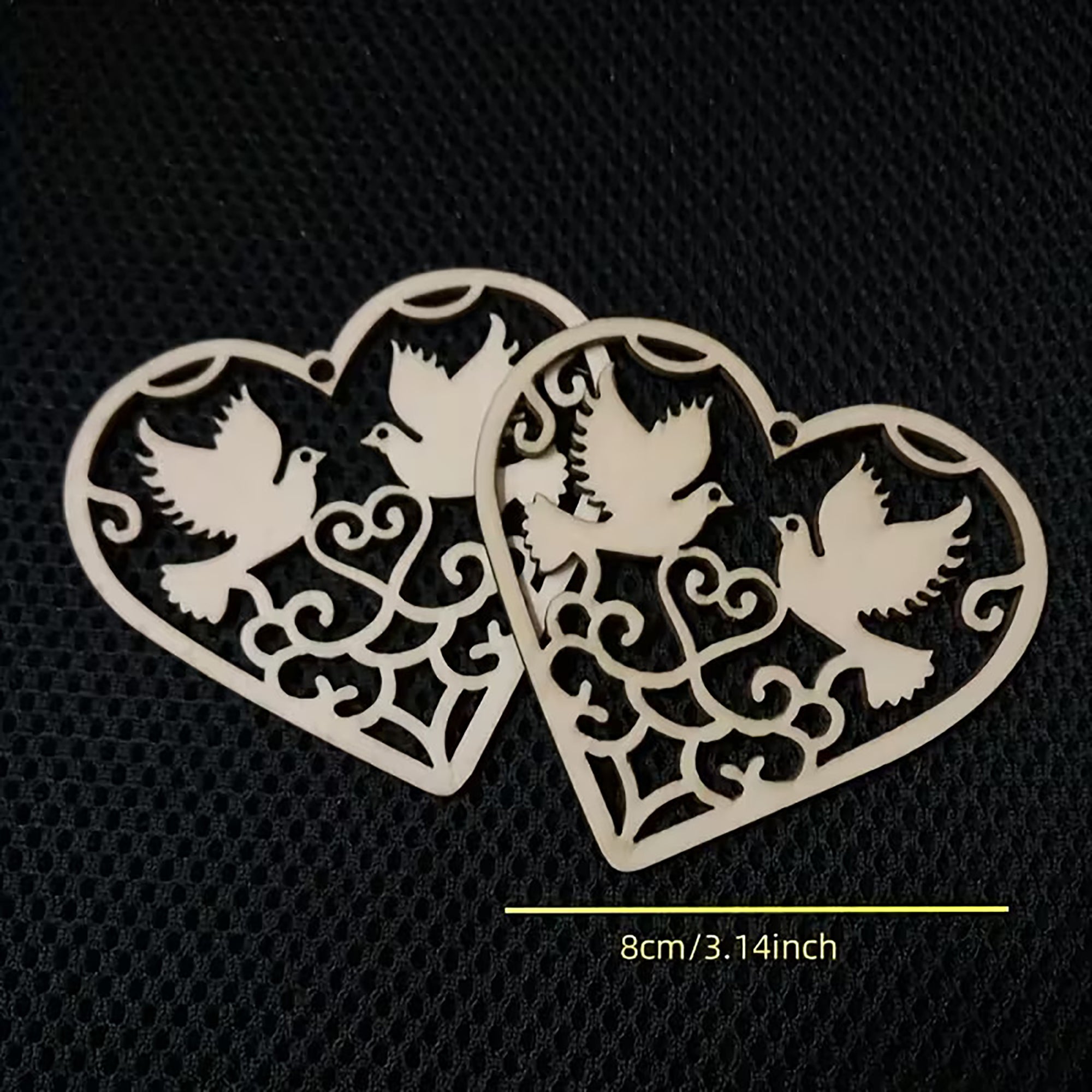 wooden heart craft shape