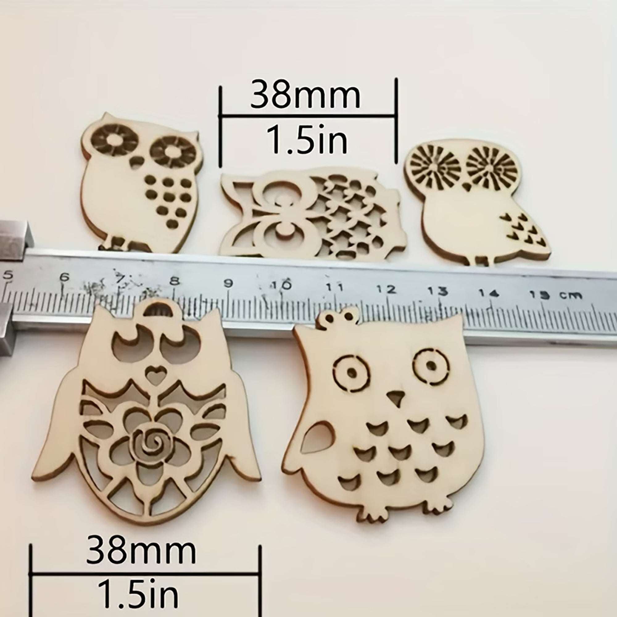 mini owl wood craft blanks for diy