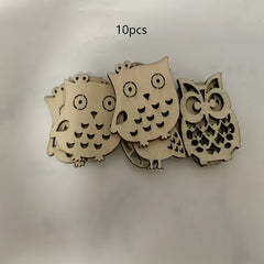 pine mdf owl shapes for diy crafts
