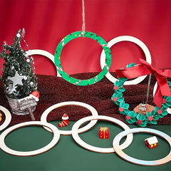 craft wooden rings for home decoration
